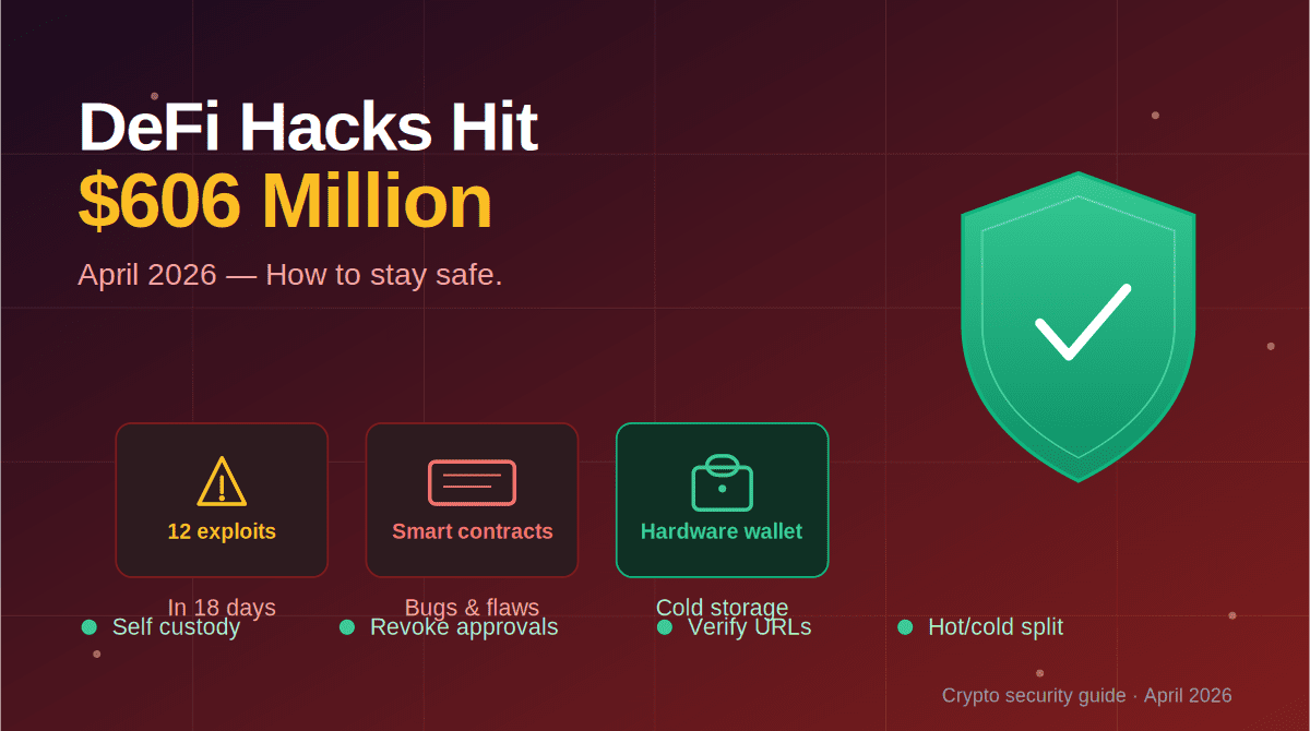 Read more about the article DeFi Hacks Hit $606 Million in April 2026 — Here’s What Happened and How to Stay Safe